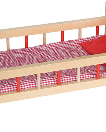 Dukkeseng Træ Inkl Dyne Pude Rød Viga