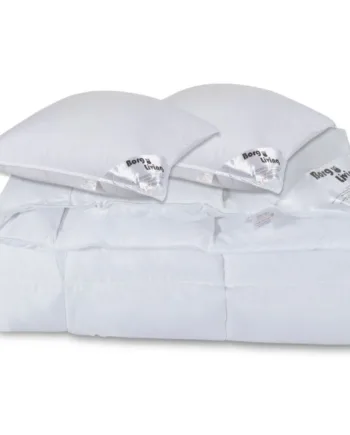 Dyne Pude Sæt Dobbelt Helårs Fiberdyne 200x220  2xpude 60x63 Microfiber Dyne Borg Living