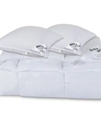 Dyne Pude Sæt Dobbelt Helårs Fiberdyne 240x220  2xpude 60x63 Microfiber Dyne Borg Living