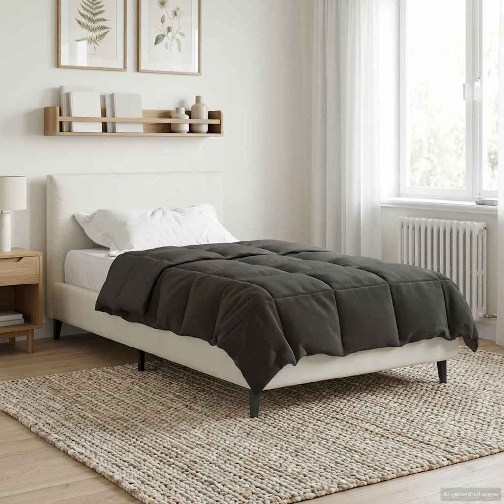 Helårs Dyne Quilting Mikrofiber Antracit 135 200