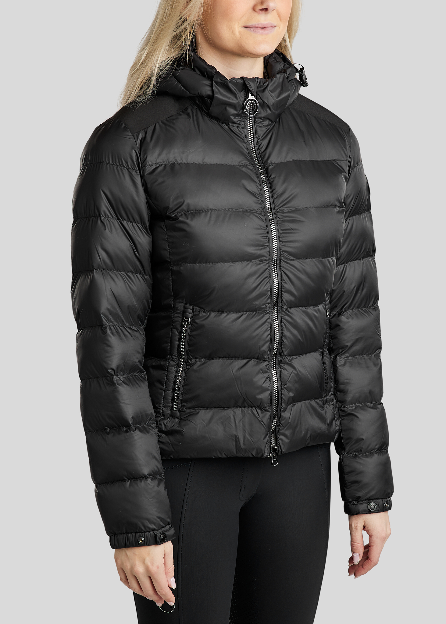 Monta Kort Dyne Vinterjakke Refined Sort