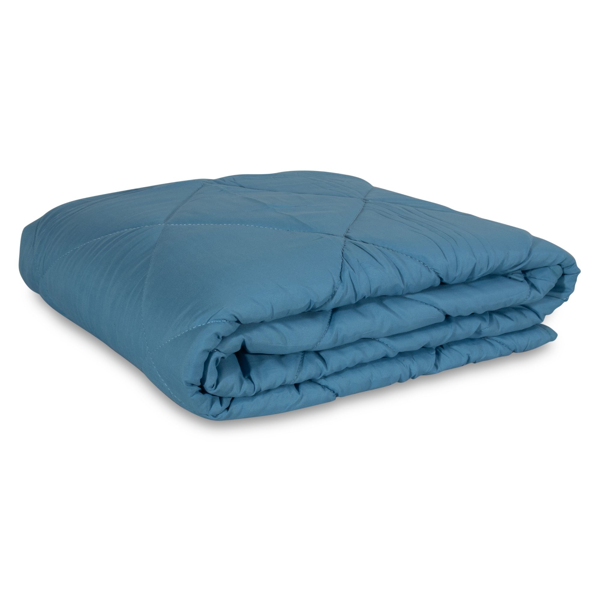Vattæppe Støvet Blå Sval Fiberdyne 140x200 Zen Sleep Sommerdyne