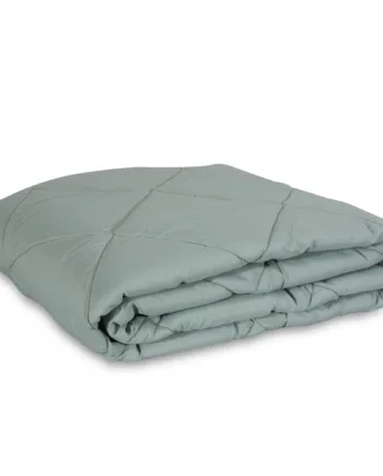 Vattæppe Støvet Grøn Sval Fiberdyne 140x200 Zen Sleep Sommerdyne