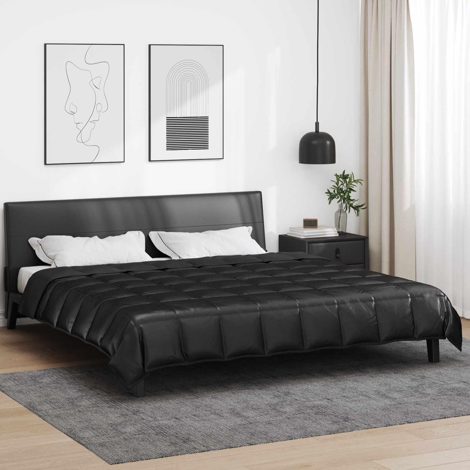 Sommerdyne Sort 200 200 Satin Mikrofiber